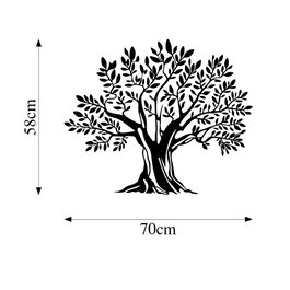 Wallity Monumental Tree 19 Accesorio de Pared de Metal Negro